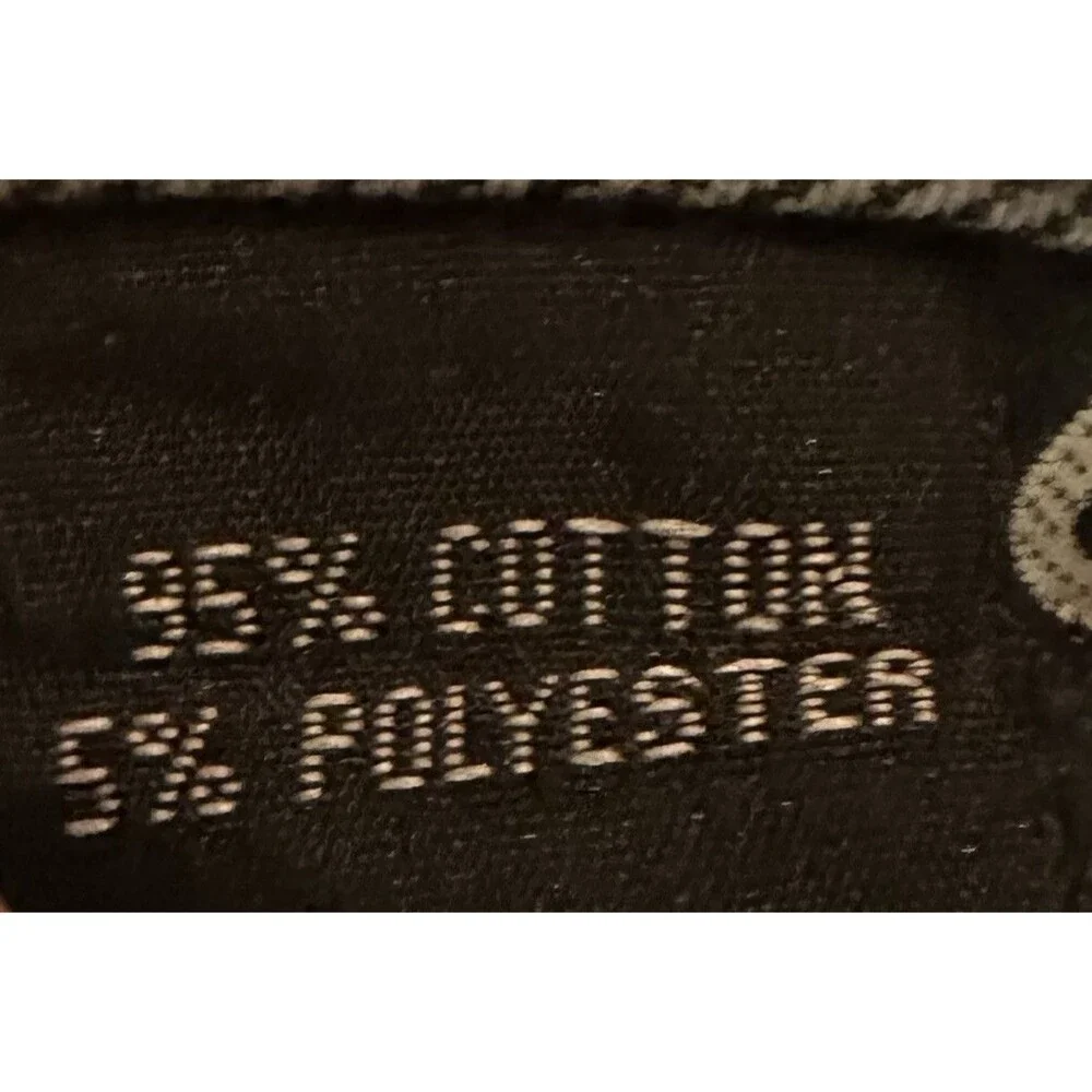 Vintage Light Black Wash Jeans Size 36 Embroidered Back Pockets Y2K Grunge Loose